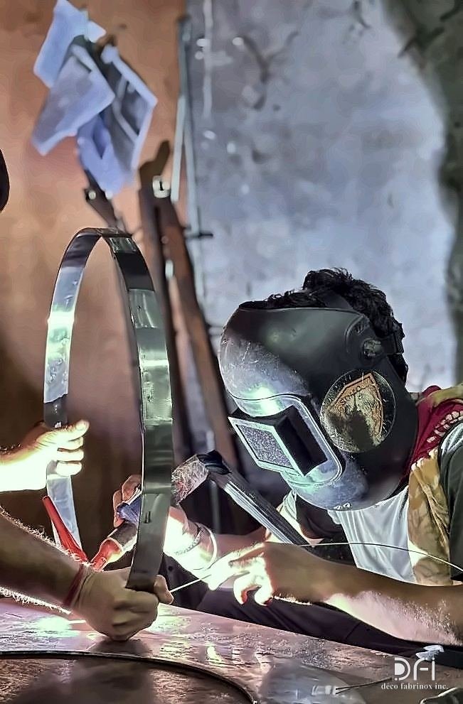 TIG welding a formed metal ring